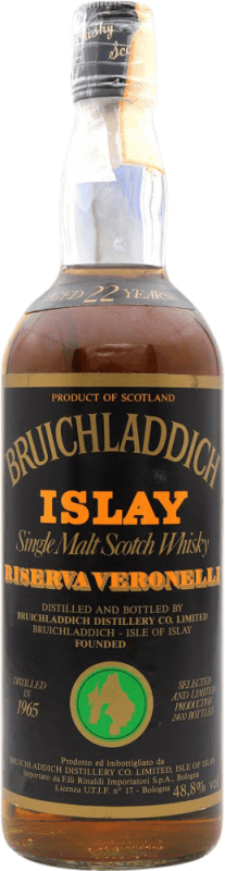 Free Shipping | Single Malt Whisky Bruichladdich Veronelli Scotland United Kingdom 22 Years 70 cl Collector's Item Not for Consumption