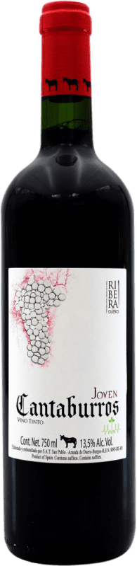 免费送货 | 红酒 Cantaburros 年轻的 D.O. Ribera del Duero 西班牙 75 cl