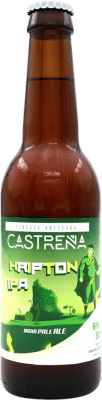 ビール Castrena. Kripton IPA 3分の1リットルのボトル 33 cl