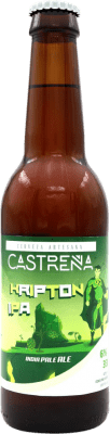 Envio grátis | Cerveja Castrena. Kripton IPA — India Pale Ale Espanha Garrafinha Terço 33 cl
