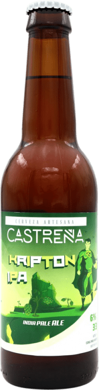 Free Shipping | Beer Castrena. Kripton IPA — India Pale Ale Spain Third-Liter Bottle 33 cl