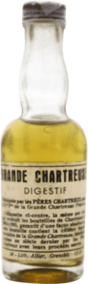 Licores Chartreuse Amarillo Espécime de Colecionador Garrafa Miniatura 5 cl