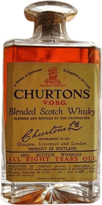 Blended Whisky Churtons. VOBG Crystal Decanter Spécimen de Collection 70 cl