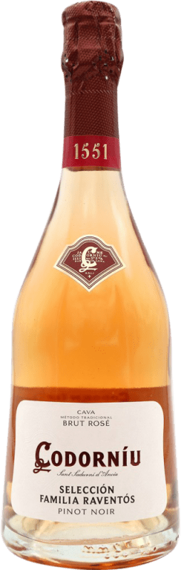 24,95 € Spedizione Gratuita | Spumante Rosato Codorníu Familia Raventós Selezione, Rosé — Rosato D.O. Cava