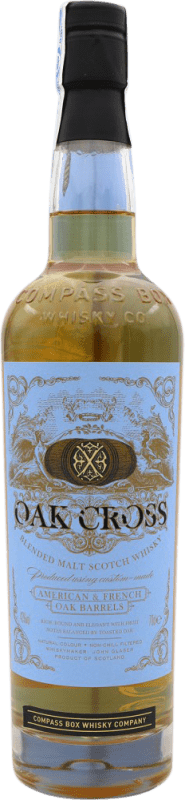 Free Shipping | Whisky Blended Compass Box Oak Cross United Kingdom 70 cl