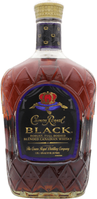 威士忌混合 Crown Royal Canadian Black 特别的瓶子 1,75 L