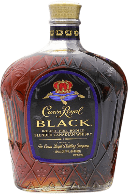 Free Shipping | Whisky Blended Crown Royal Canadian Black Canada 70 cl