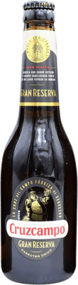 免费送货 | 盒装6个 啤酒 Cruzcampo 特级珍藏 西班牙 三分之一升瓶 33 cl