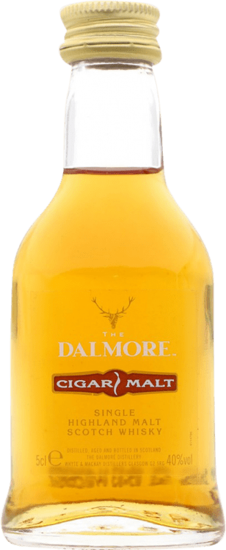 Envoi gratuit | Single Malt Whisky Dalmore Cigar Malt Ecosse Royaume-Uni Bouteille Miniature 5 cl