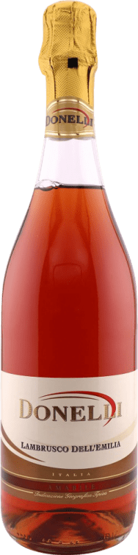 Бесплатная доставка | Розовое игристое Donelli Rosado I.G.T. Emilia Romagna Италия Lambrusco 75 cl