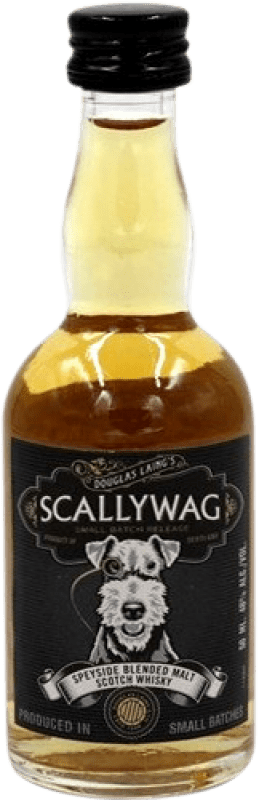 Spedizione Gratuita | Whisky Blended Douglas Laing's Scallywag Regno Unito Bottiglietta Mignon 5 cl