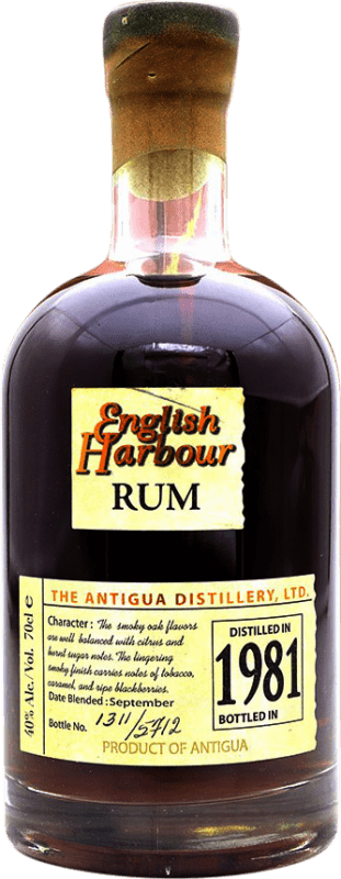 Envoi gratuit | Rhum English Harbour Antigua-et-Barbuda 25 Ans 70 cl