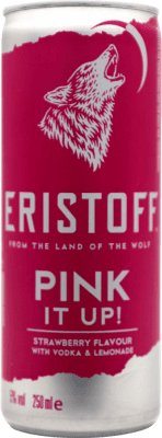 5,95 € Envio grátis | Vodca Eristoff Pink It Up Lata 25 cl