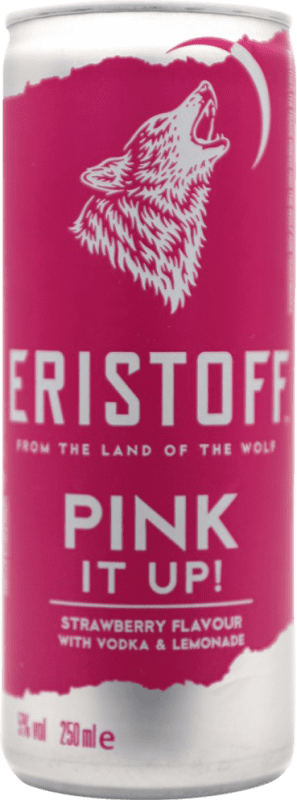 5,95 € 送料無料 | ウォッカ Eristoff Pink It Up アルミ缶 25 cl