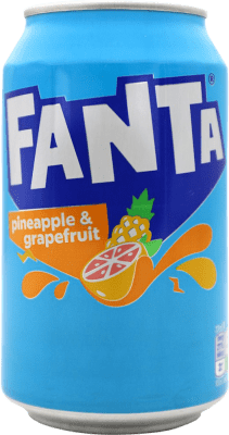 2,95 € Spedizione Gratuita | Bibite Fanta Lattina 33 cl Pineapple — Ananas, Grapefruit — Pompelmo