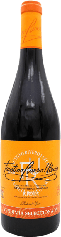 Бесплатная доставка | Красное вино Faustino Rivero Ulecia Vendimia Seleccionada D.O.Ca. Rioja Испания 75 cl