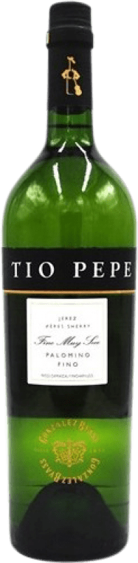 免费送货 | 加强葡萄酒 González Byass Tío Pepe D.O. Jerez-Xérès-Sherry 西班牙 Palomino Fino 1 L