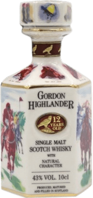 ウイスキーシングルモルト Gordon Highlander 12 年 ミニチュアボトル 10 cl