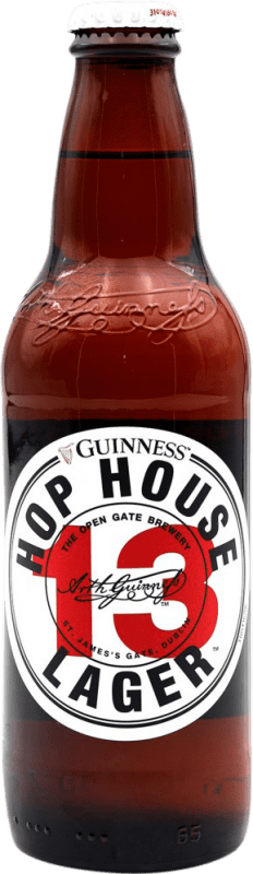 2,95 € Spedizione Gratuita | Birra Guinness Hop House 13 Lager Bottiglietta Terzo 33 cl