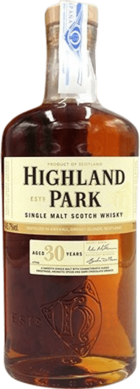 1 135,95 € Envio grátis | Whisky Single Malt Highland Park 30 Anos Exemplar de colecionador Não Próprio para Consumo