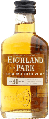 Single Malt Whisky Highland Park 30 Ans Bouteille Miniature 5 cl