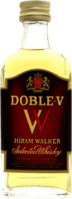 23,95 € Envoi gratuit | Blended Whisky Hiram Walker Doble V Bouteille Miniature 5 cl