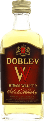 Blended Whisky Hiram Walker Doble V Bouteille Miniature 5 cl