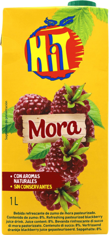 Kostenloser Versand | Softdrinks Hit Spanien 1 L Mora — Brombeere