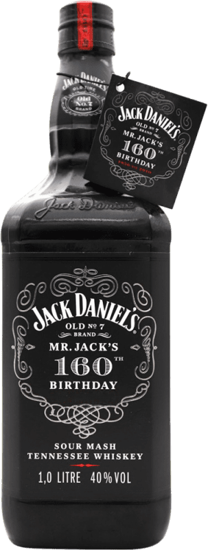 Envio grátis | Whisky Bourbon Jack Daniel's 160th Birthday Estados Unidos 1 L