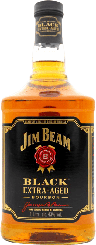 Free Shipping | Whisky Bourbon Jim Beam Black Extra Aged United States 1 L