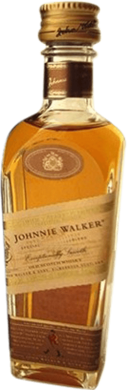 Envoi gratuit | Blended Whisky Johnnie Walker 1820 Royaume-Uni Bouteille Miniature 5 cl