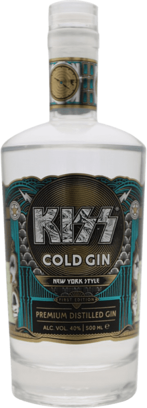 Envoi gratuit | Gin Kiss Cold Gin Espagne Bouteille Medium 50 cl