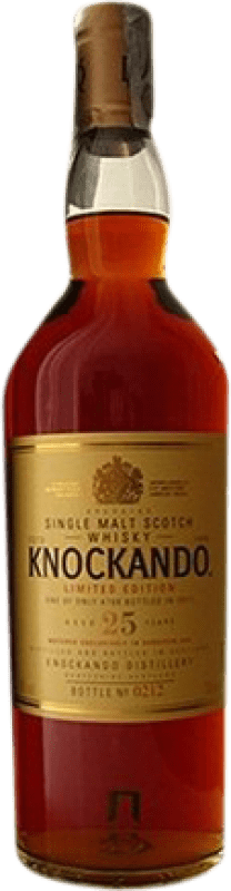 Kostenloser Versand | Whiskey Single Malt Knockando Großbritannien 25 Jahre 70 cl