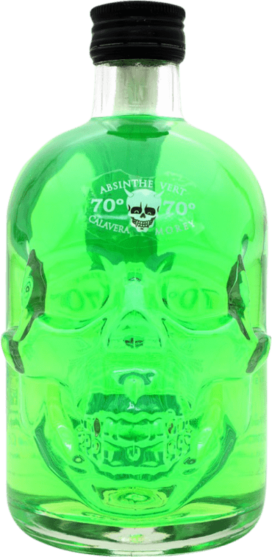 37,95 € Envío gratis | Absenta La Calavera Verde Botella Medium 50 cl