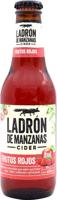 Free Shipping | Cider Ladrón de Manzanas Frutos Rojos Spain Small Bottle 25 cl