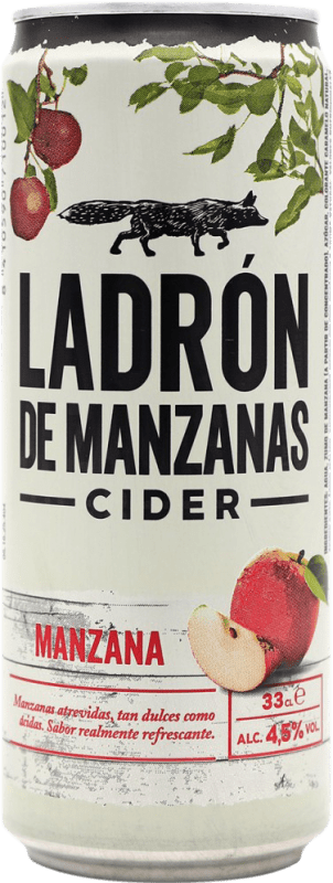 3,95 € Бесплатная доставка | Сидр Ladrón de Manzanas Жестяная банка 33 cl Manzana — Яблоко