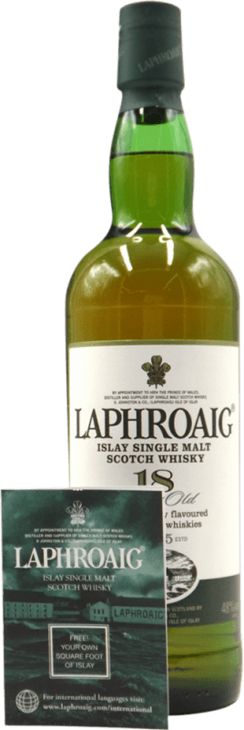 Envoi gratuit | Single Malt Whisky Laphroaig Diamond Jubilee Royaume-Uni 18 Ans 70 cl