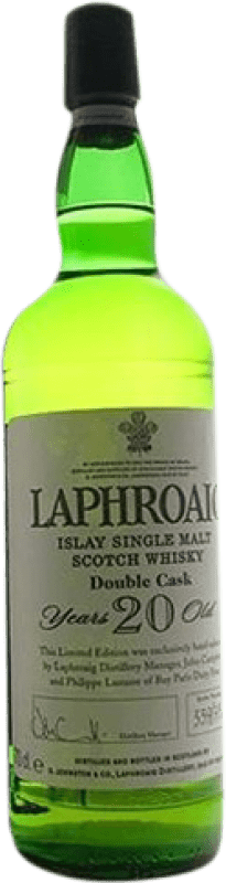 Envoi gratuit | Single Malt Whisky Laphroaig Double Cask Spécimen de Collection Royaume-Uni 20 Ans 70 cl