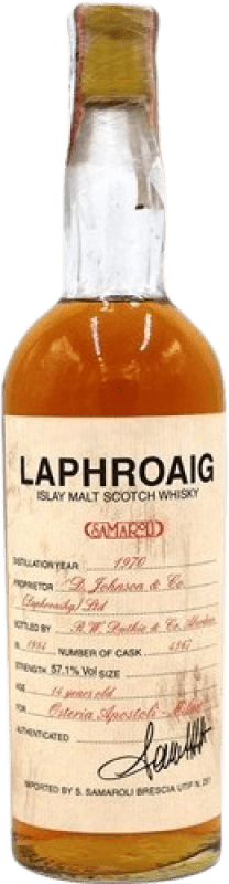 Envoi gratuit | Single Malt Whisky Mongiardino Samaroli From Laphroaig Spécimen de Collection Royaume-Uni 14 Ans 70 cl