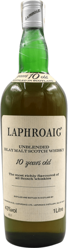 Envoi gratuit | Single Malt Whisky Laphroaig Spécimen de Collection Royaume-Uni 10 Ans 1 L