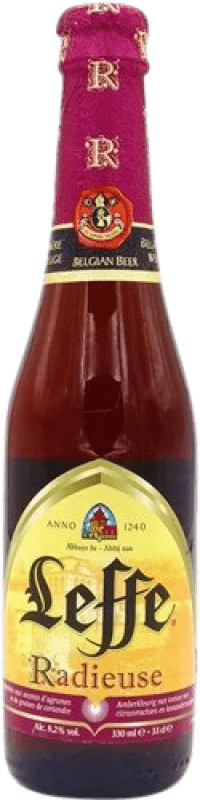 Kostenloser Versand | Bier Leffe Radieuse Belgien Drittel-Liter-Flasche 33 cl