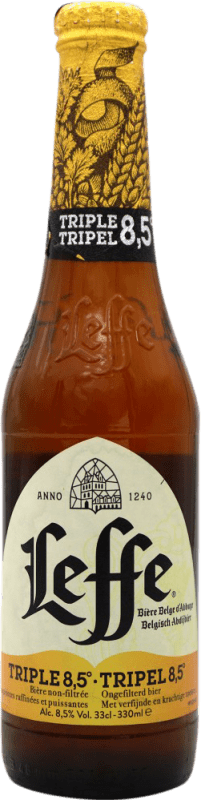 Free Shipping | Beer Leffe Triple Spain One-Third Bottle 33 cl