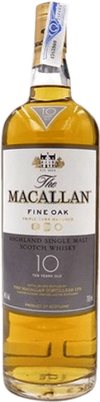 Free Shipping | Single Malt Whisky Macallan Fine Oak Cask United Kingdom 10 Years 70 cl
