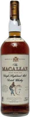 威士忌单一麦芽威士忌 Macallan Giovinetti 收藏家标本 7 岁 1 L