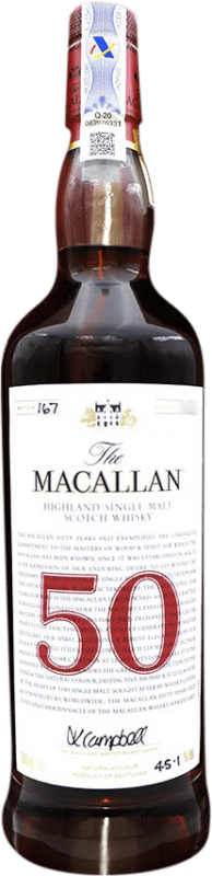 免费送货 | 威士忌单一麦芽威士忌 Macallan The Red Collection 英国 50 岁 70 cl