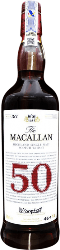 免费送货 | 威士忌单一麦芽威士忌 Macallan The Red Collection 英国 50 岁 70 cl