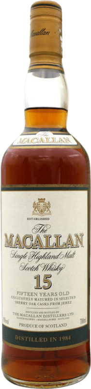 Free Shipping | Whisky Single Malt Macallan Collector's Specimen United Kingdom 15 Years 70 cl