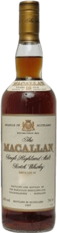 Kostenloser Versand | Whiskey Single Malt Macallan Sammlerexemplar Großbritannien 18 Jahre 70 cl