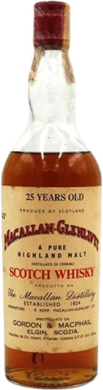 Free Shipping | Whisky Single Malt Glenlivet at Macallan Collector's Specimen United Kingdom 25 Years 70 cl