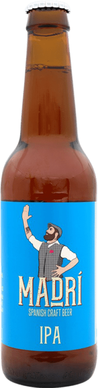 Бесплатная доставка | Пиво Madrí IPA — India Pale Ale Испания Бутылка на треть 33 cl